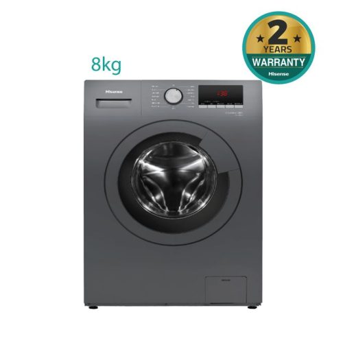 Hisense WFPV8012EMT – 8kg Front Load Washing Machine – Grey