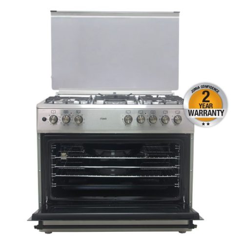 Mika MST90PU41HI/FOW 4+1 Electric Oven Standing Cooker Half Inox