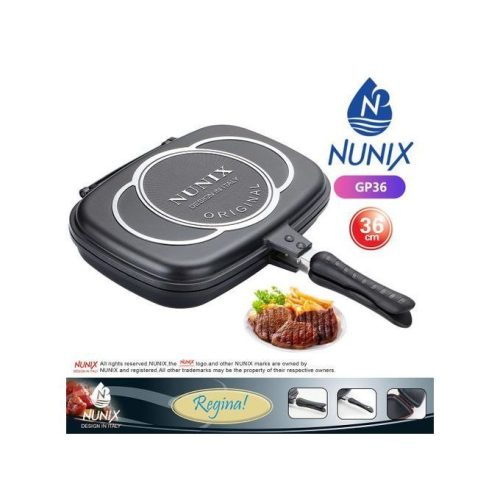 Nunix Double Sided Die Cast Grill Pan 36CM