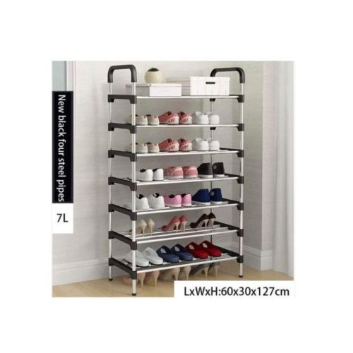 HOMMY Adjustable Portable Shoerack – 7 Tier