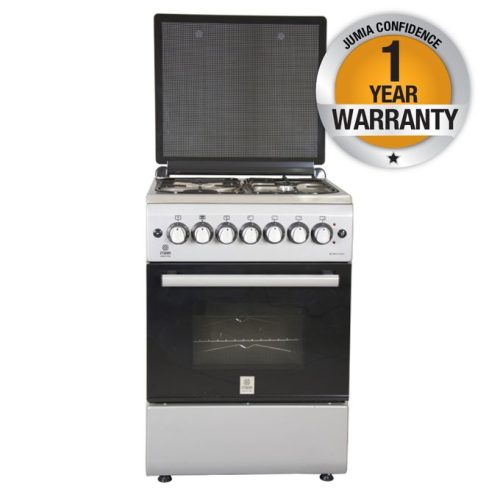 Mika MST60PU31SL/HC – 3 Gas Burners, 1 Hot Plate, Electric Oven