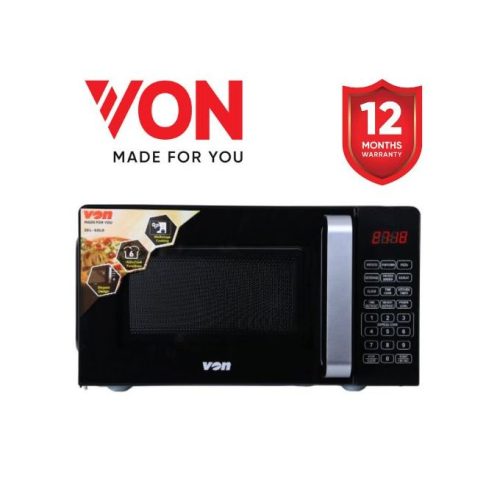 VON VAMS-20DGX Microwave Oven, Solo, 20L, Digital ‚Äì Black