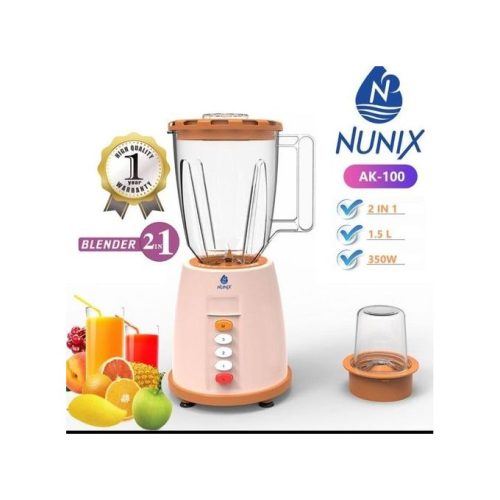 Nunix 2 In 1 Blender With Grinding Machine 1.5 Ltrs Model AK-100,