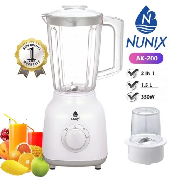 Nunix Durable High Quality Motor 2 In 1 Blender - Image 2