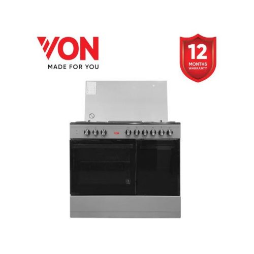 VON 8422SLV/VAC9S042CS 4 Gas + 2 Electric Cooker – Silver