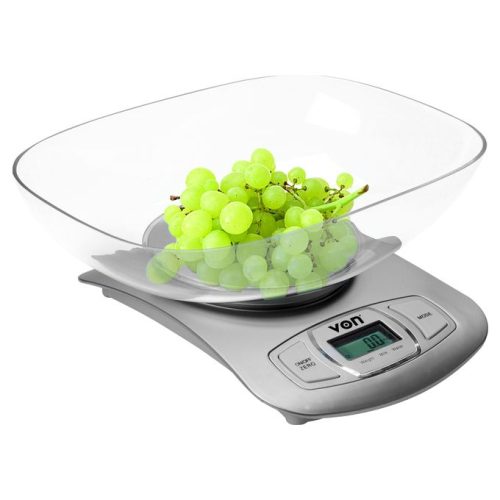 VON HESK01CS Kitchen Weighing Scale ‚Äì Stainless Steel