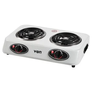 VON HPTC-21CW - Double Coil Cooker - 1200W - White