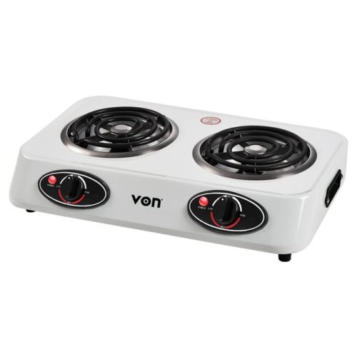 VON HPTC-21CW – Double Coil Cooker – 1200W – White