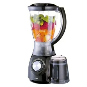 Mika MBLR202/BL - 2 In 1 Blender With Grinder - 1.5L - Black
