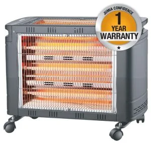 Mika MH302 - 2 Way Quartz Heater, 2000W - Grey