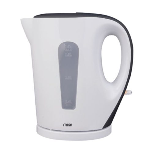 Mika – Electric Kettle, Plastic, 1.7L, Cordless, White & Black.