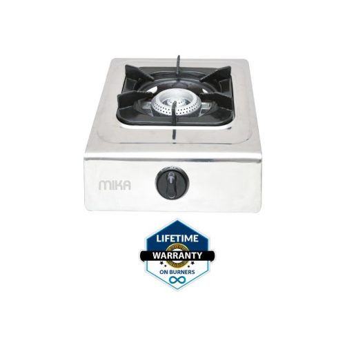 Mika MGS2101 – Gas Stove, Single Burner – Stainless Steel