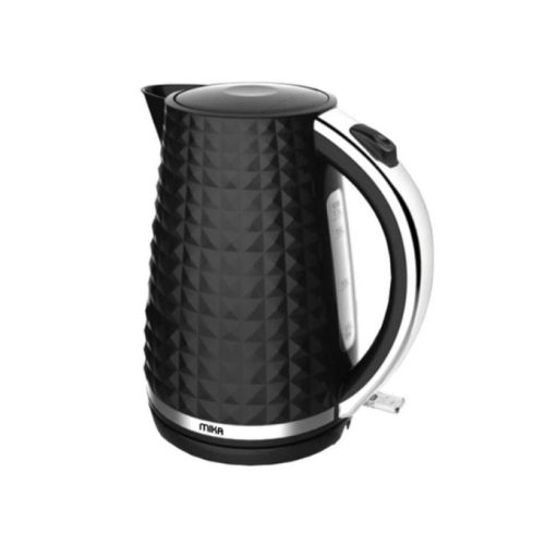 Mika Kettle, 1.7L, Plastic, 360º Cordless, Black With S.S. Trim