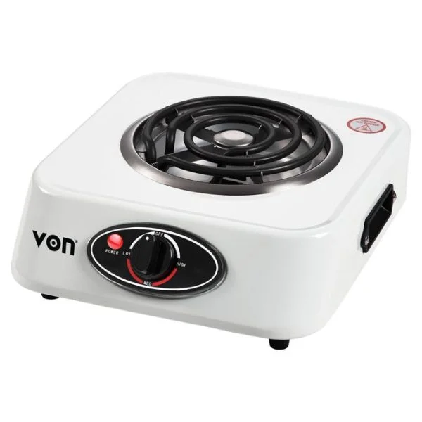 VON HPTC-11CW - Single Coil Cooker - 1200W - White.