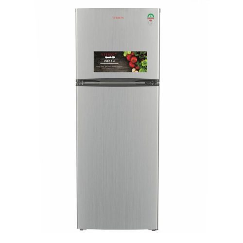 Vitron VNR269DS 269 Liters Double Door Fridge – Silver Hairline