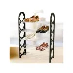 Portable Unique Shoe Rack - Black