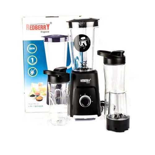 Redberry RB134 – 4 In 1 Blender – 300W – Black.