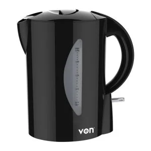 VON VSKC17BVK - 1.7L Corded Kettle - 2200W - Black