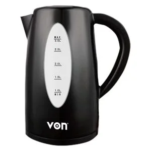 VON VSKL03BNK Cordless Kettle , 3L - Black
