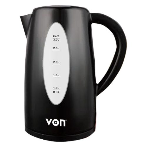 VON VSKL03BNK Cordless Kettle , 3L – Black