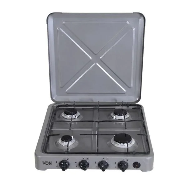 VON 0-440.S / VAC4F4OOS 4 Gas Cooker - Metallic Grey - Image 2
