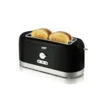 VON VSTP04MVK 4 Slice Toaster - Black - Image 2