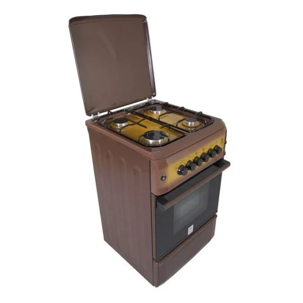 Mika MST55PIAGDB/SD - 4Gas Burners, Gas Oven - Brown + Free Tray - Image 7
