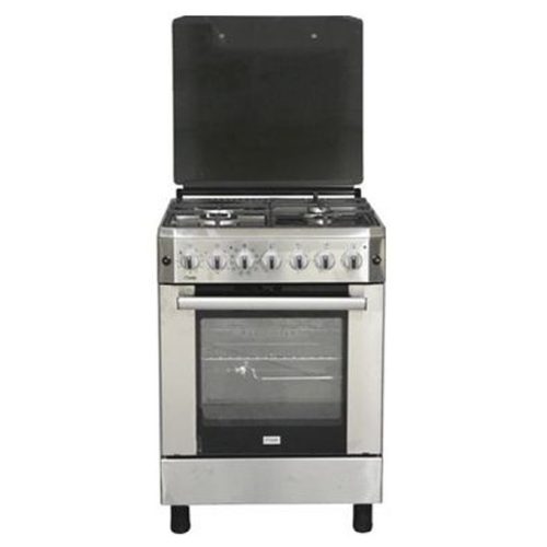 Mika MST6131HI/WOK- 3+1 Standing Cooker, Electric Oven- Half Inox