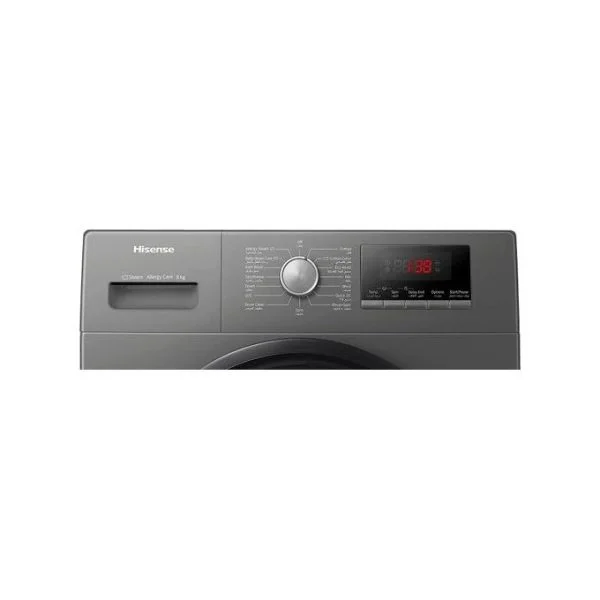 Hisense WFQP7012EVMT 7Kg Front Load Washing Machine, Silver - Image 3
