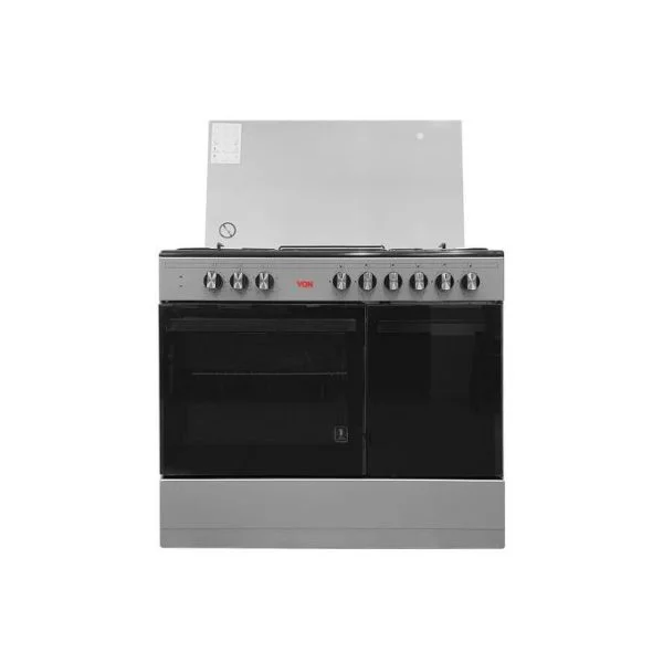 VON 8422SLV/VAC9S042CS 4 Gas + 2 Electric Cooker - Silver - Image 3