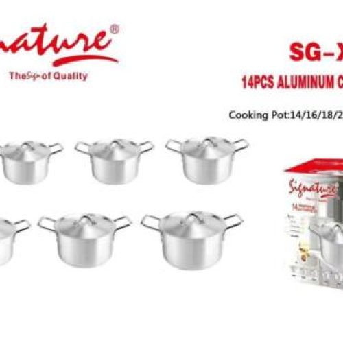 Signature 14 PCS Aluminum Cooking Pots