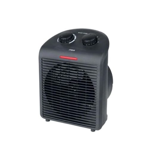 Mika MH104 Fan Heater, 1000W-2000W, Black