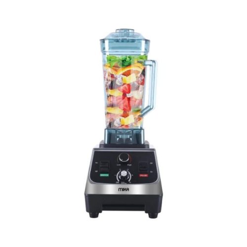 Mika Commercial Blender, 2L, Silver & Black