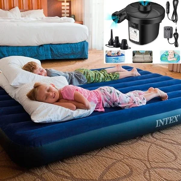 Intex Portable Inflatable Mattress With A Free Pump [6x6] - Image 5