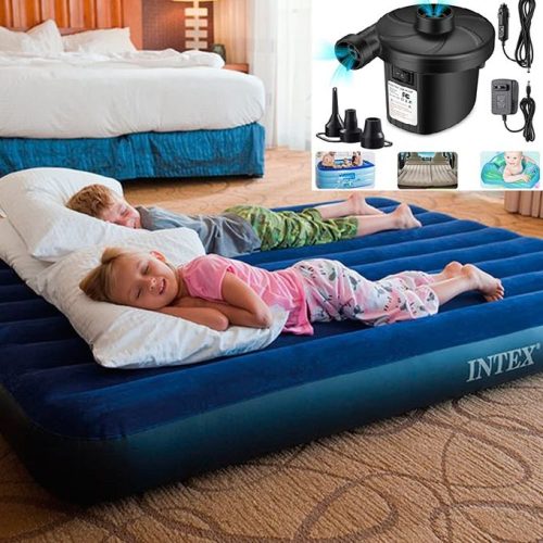 Intex Portable Inflatable Mattress With A Free Pump [5×6]