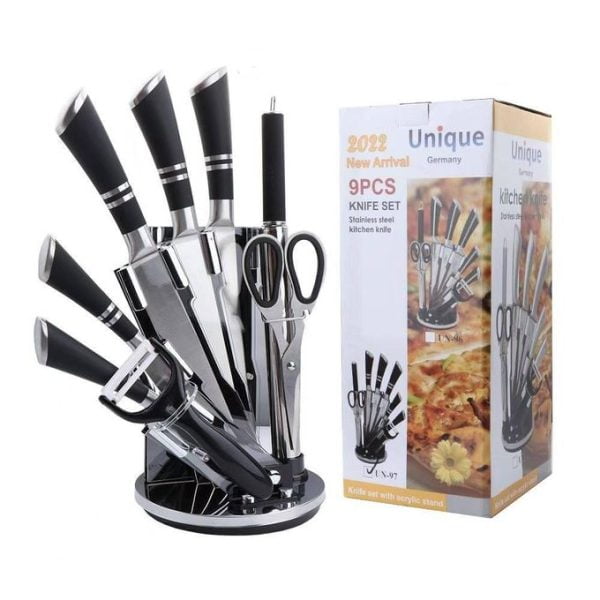 UNIQUE 9pieces German Executive Knife Set Stainless Steel - Image 4