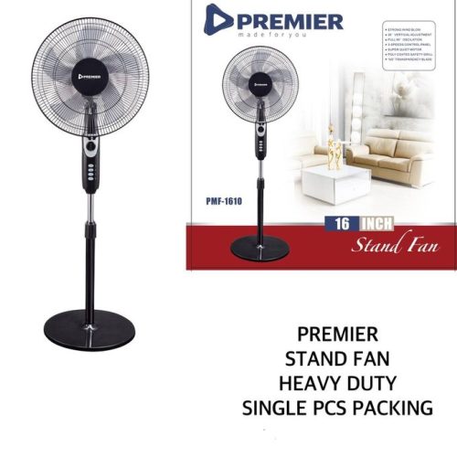 Premier 16″ STAND FAN Heavy Duty Round Base