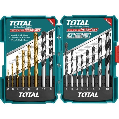 TOTAL Drill Bits 16pcs