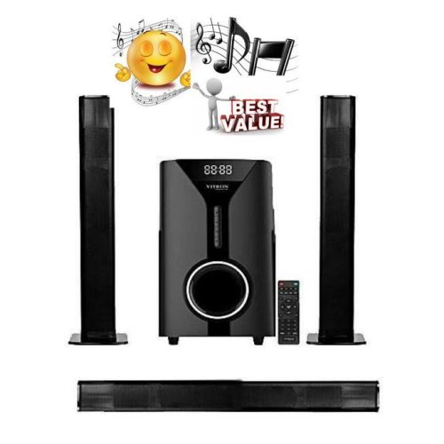 Vitron V527 Tallboy Sub Woofer Home Theatre 2.1 Channel