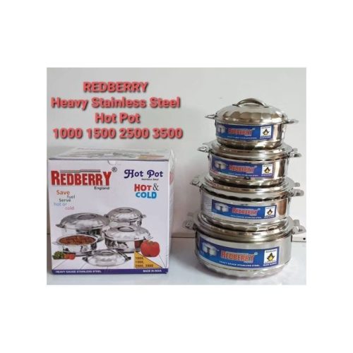 Redberry 4 PCs Of Stainless Steel Hotpot