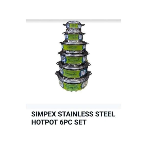 Simpex Set Of 6 Hotpots - Image 2