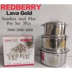 Redberry Heavy Gauge Stainless Steel Hotpot Set(3pcs)