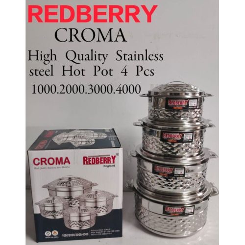 Redberry Heavy Gauge Stainless Steel Hotpot Set