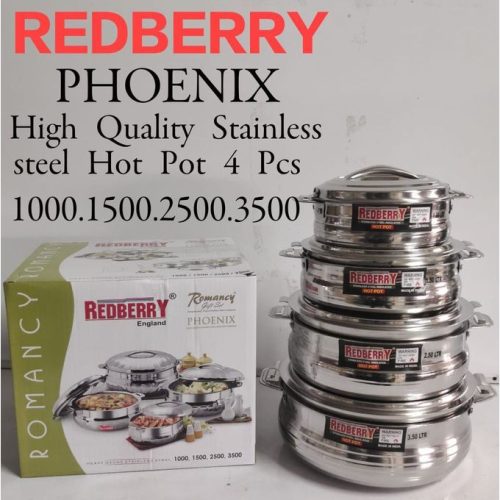 Redberry Heavy Gauge Stainless Steel Hotpot Set