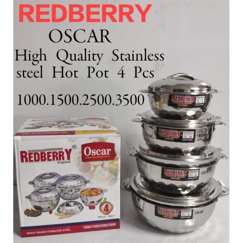 Redberry Heavy Gauge Stainless Steel Hotpot Set