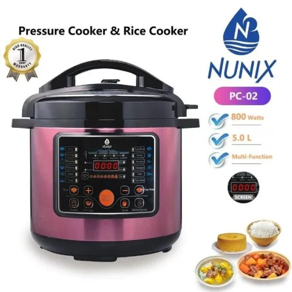 Nunix PC-02 Digital Multi-functional Pressure Cooker