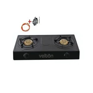 VELTON Table Top 2 / Double Burner Cooker + Pipe & Regulator