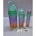 3 In 1 Motivational Water Bottle With Time Stamps - Image 5